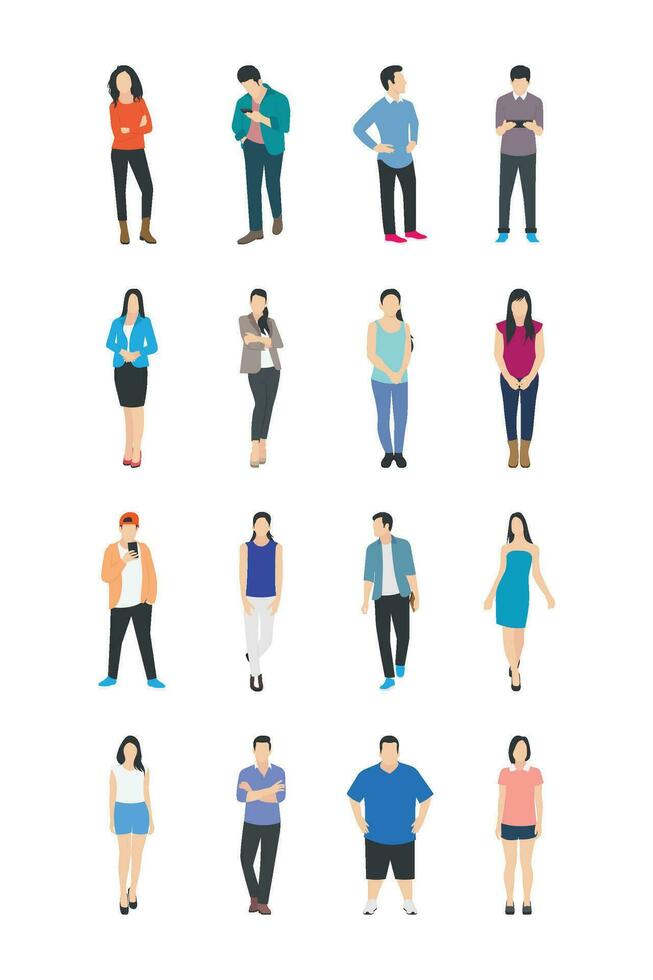 People Character Icons vector