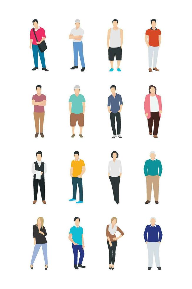 People Character Icons vector