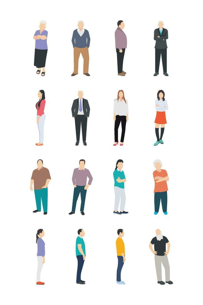 People Character Icons vector