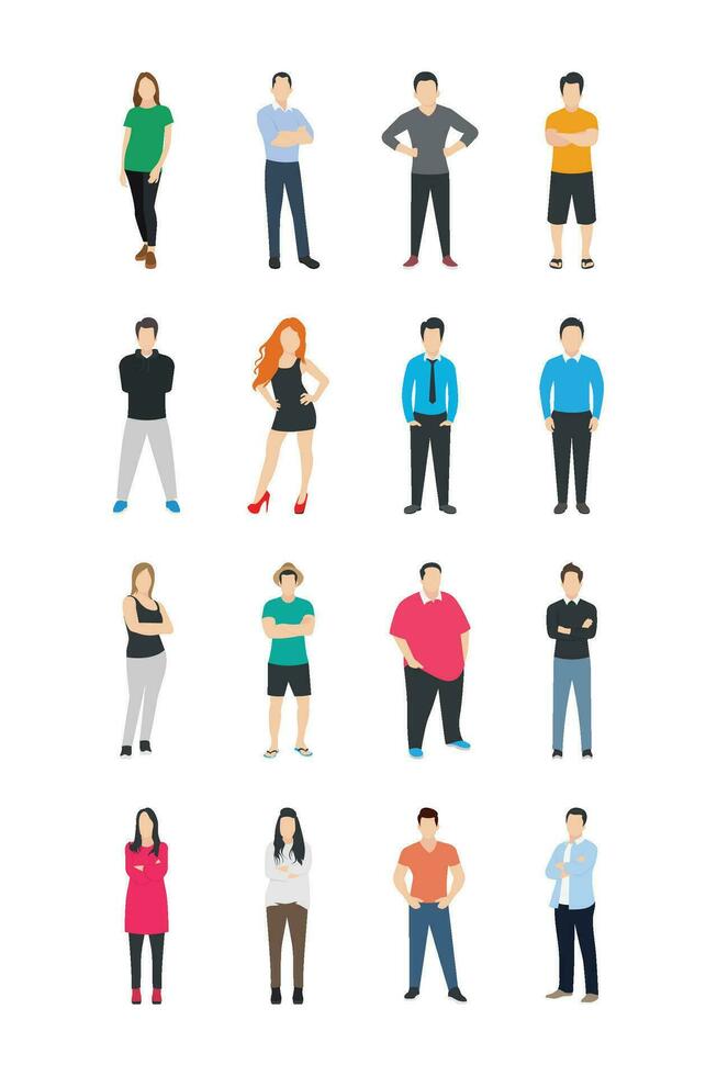 People Character Icons vector