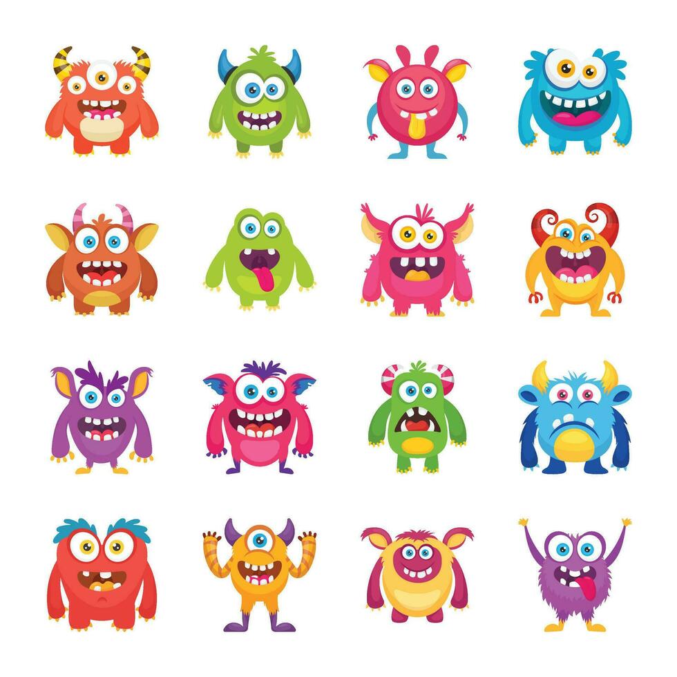 Monster Characters Pack 25462651 Vector Art at Vecteezy