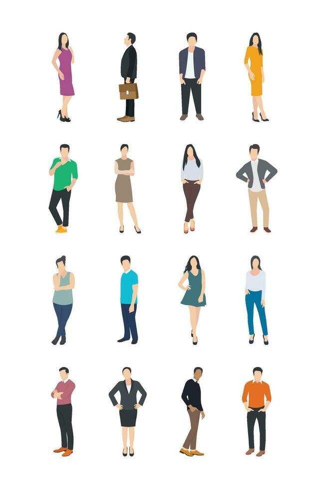 People Character Icons vector