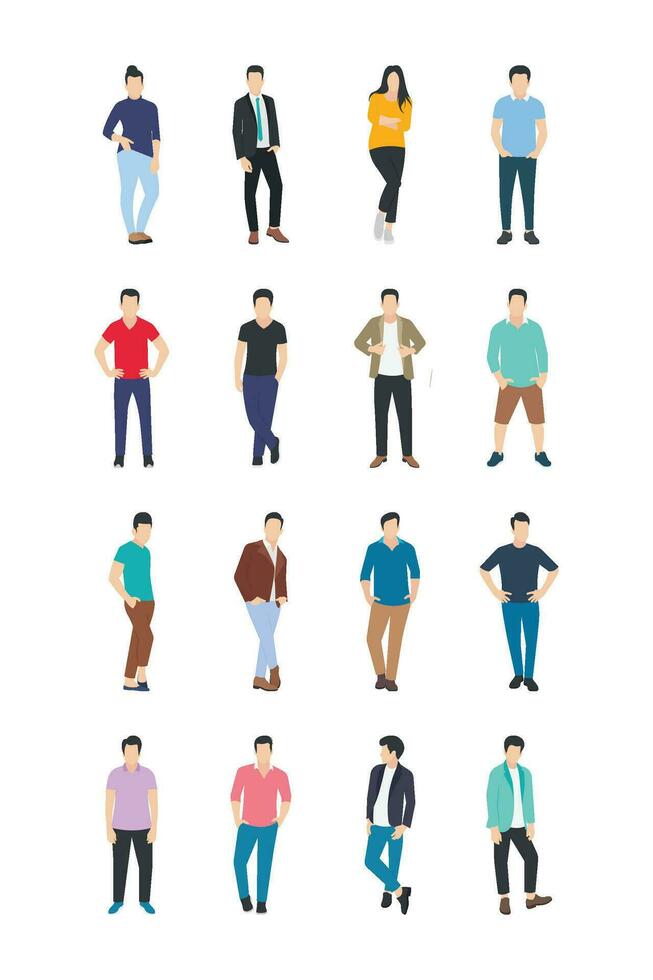 personas personaje íconos vector