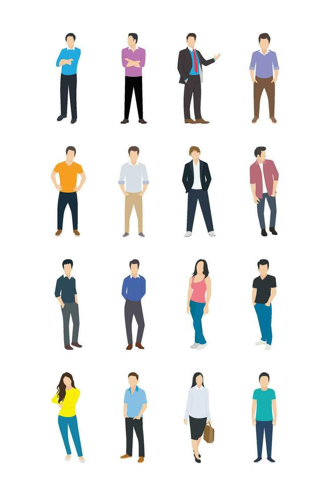 People Character Icons vector
