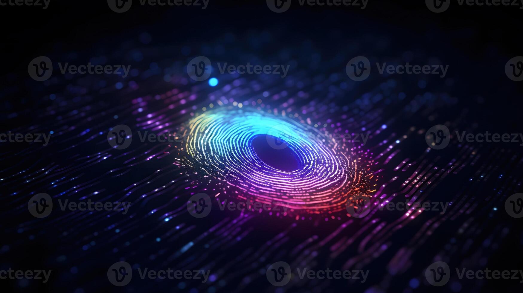 3 d rendering of abstract digital technology background , photo