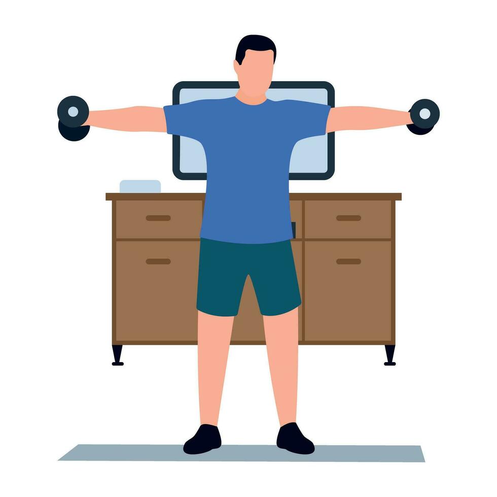 Gym training flat icon design vector