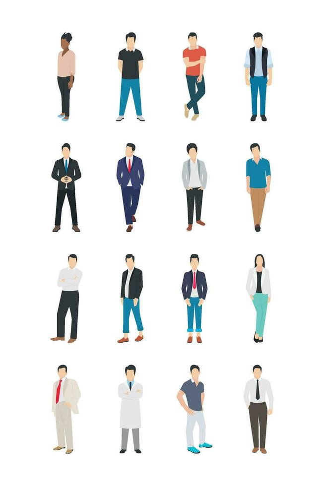 personas personaje íconos vector