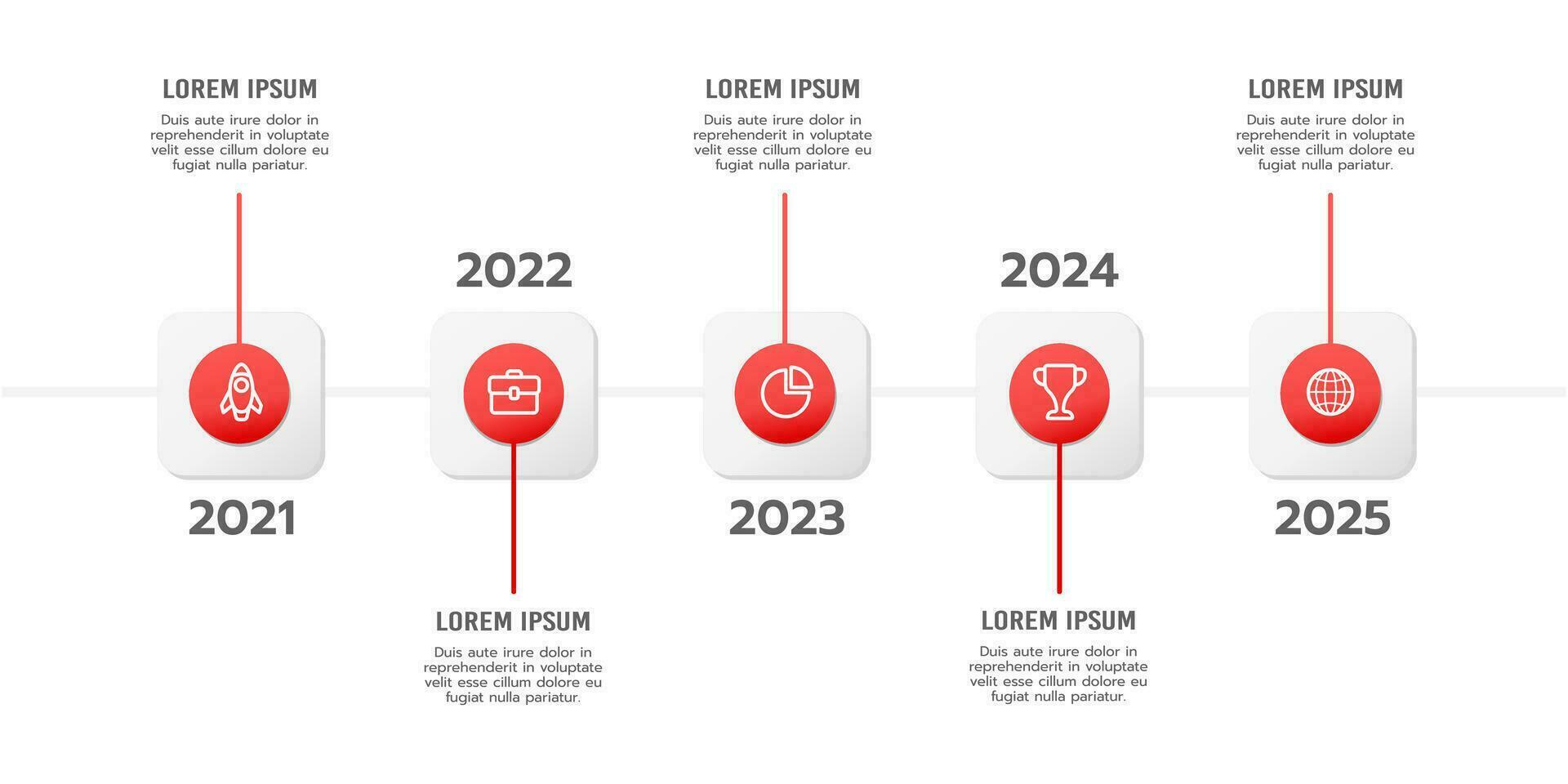 Infographic timeline report red point design template. Milestone, Roadmap, and Presentation. Vector illustration.