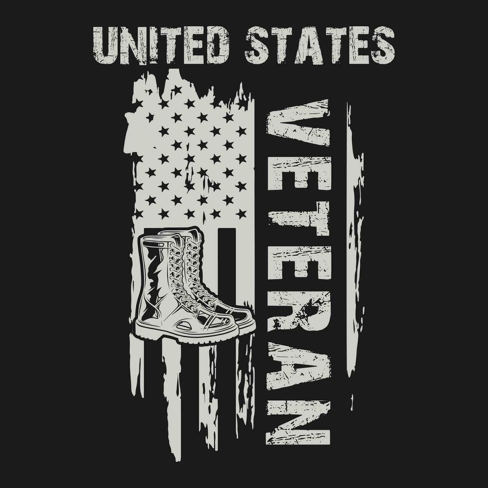 funny US Veteran t shirt design vector