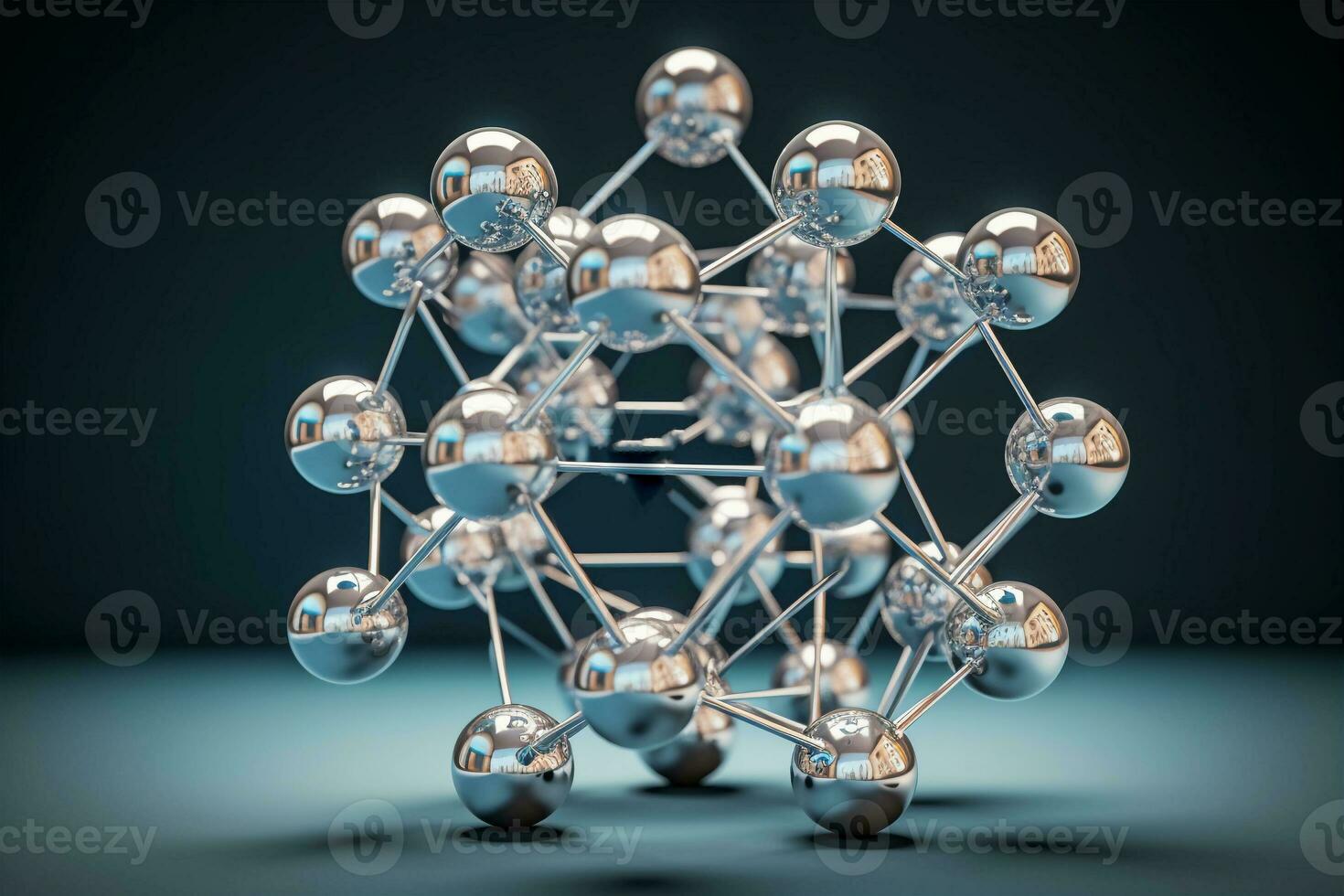 Ai Genarated Atomic Molaculer Mesh photo