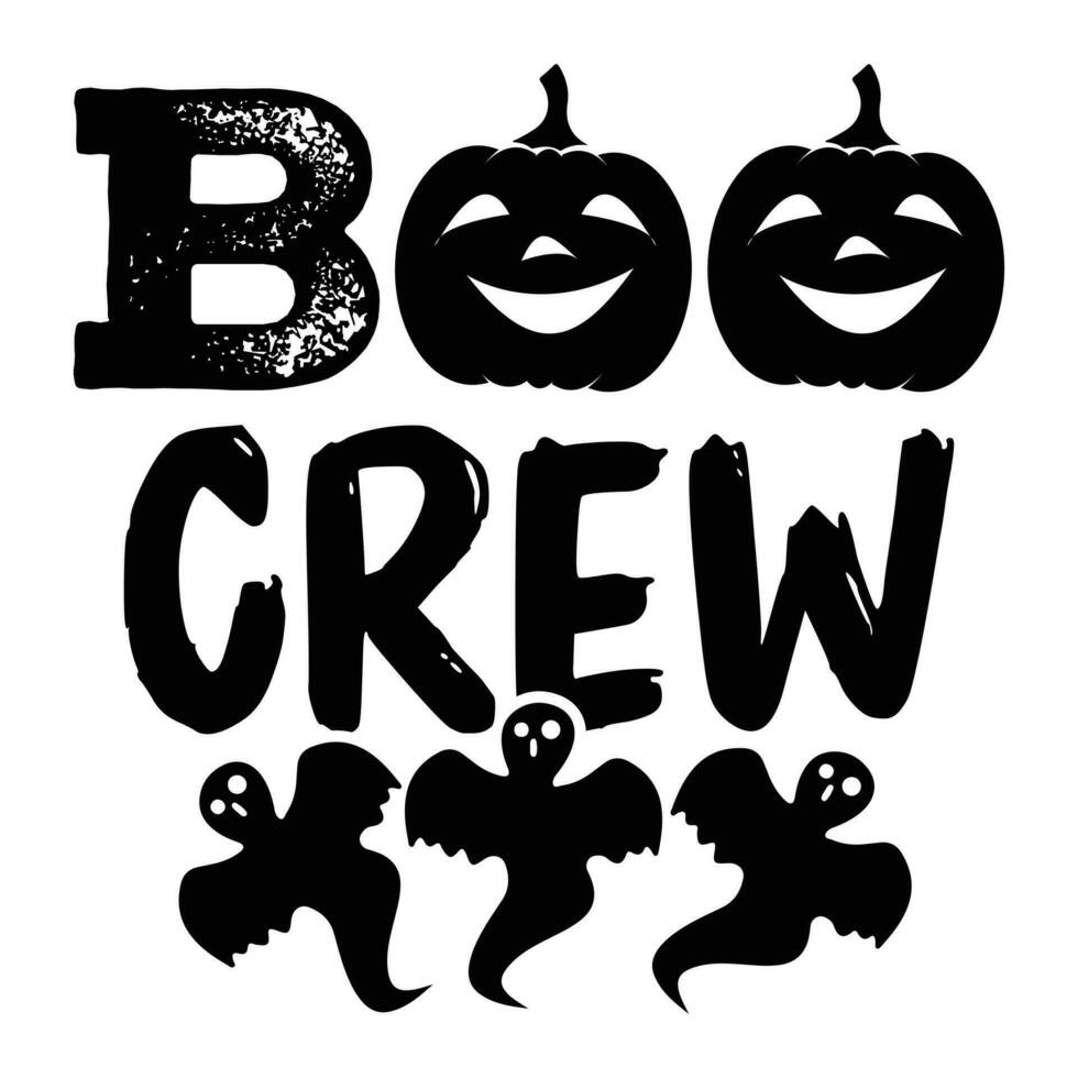 Boo Crew, Halloween t shirt design vector