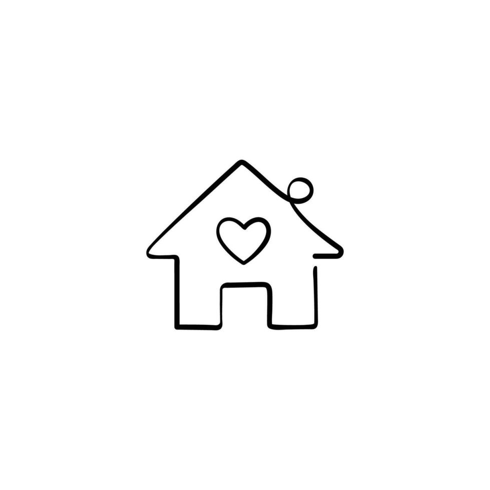 Home Care Line Style Icon Design vector