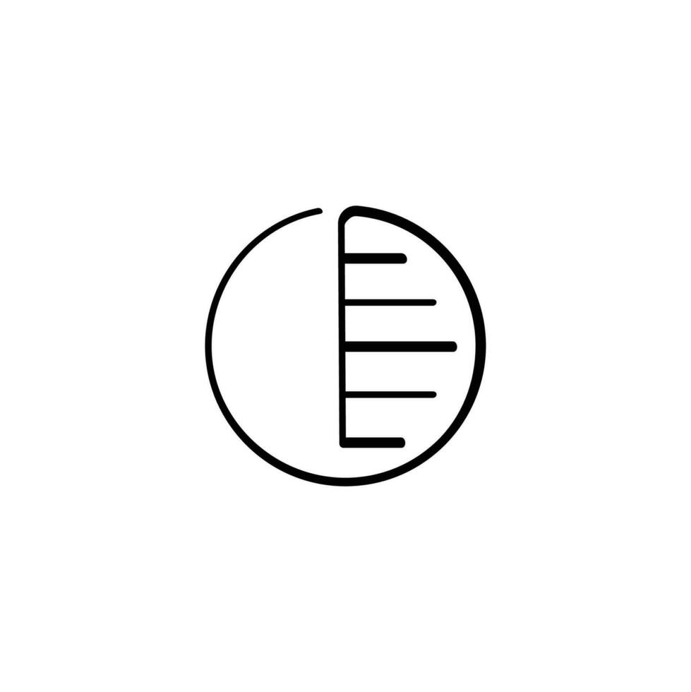 Contrast Line Style Icon Design vector