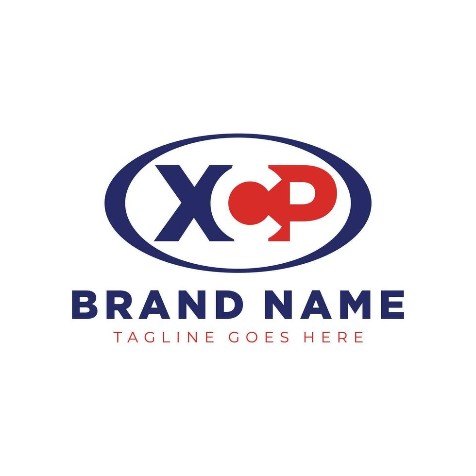 industrial business logo with letter XCP vector
