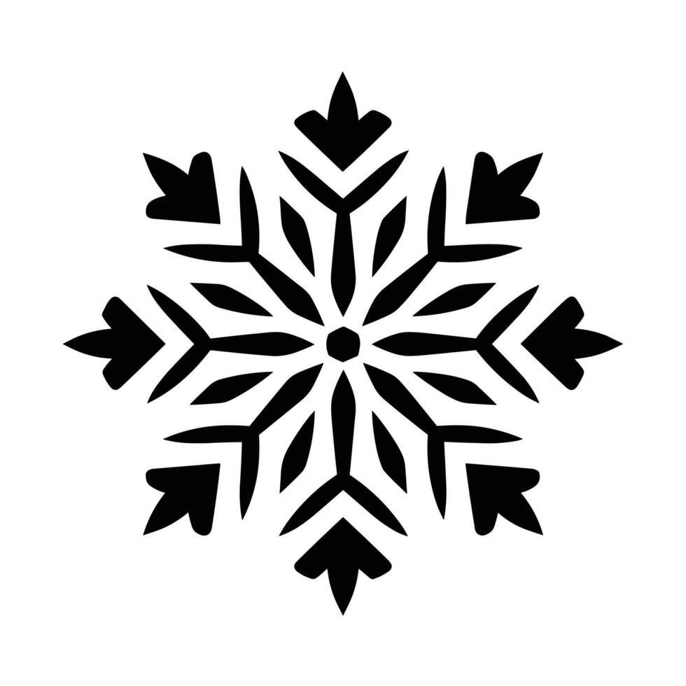 Beautiful Merry Christmas Snowflake vector