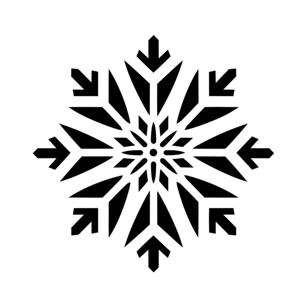 Merry Christmas Snowflake vector