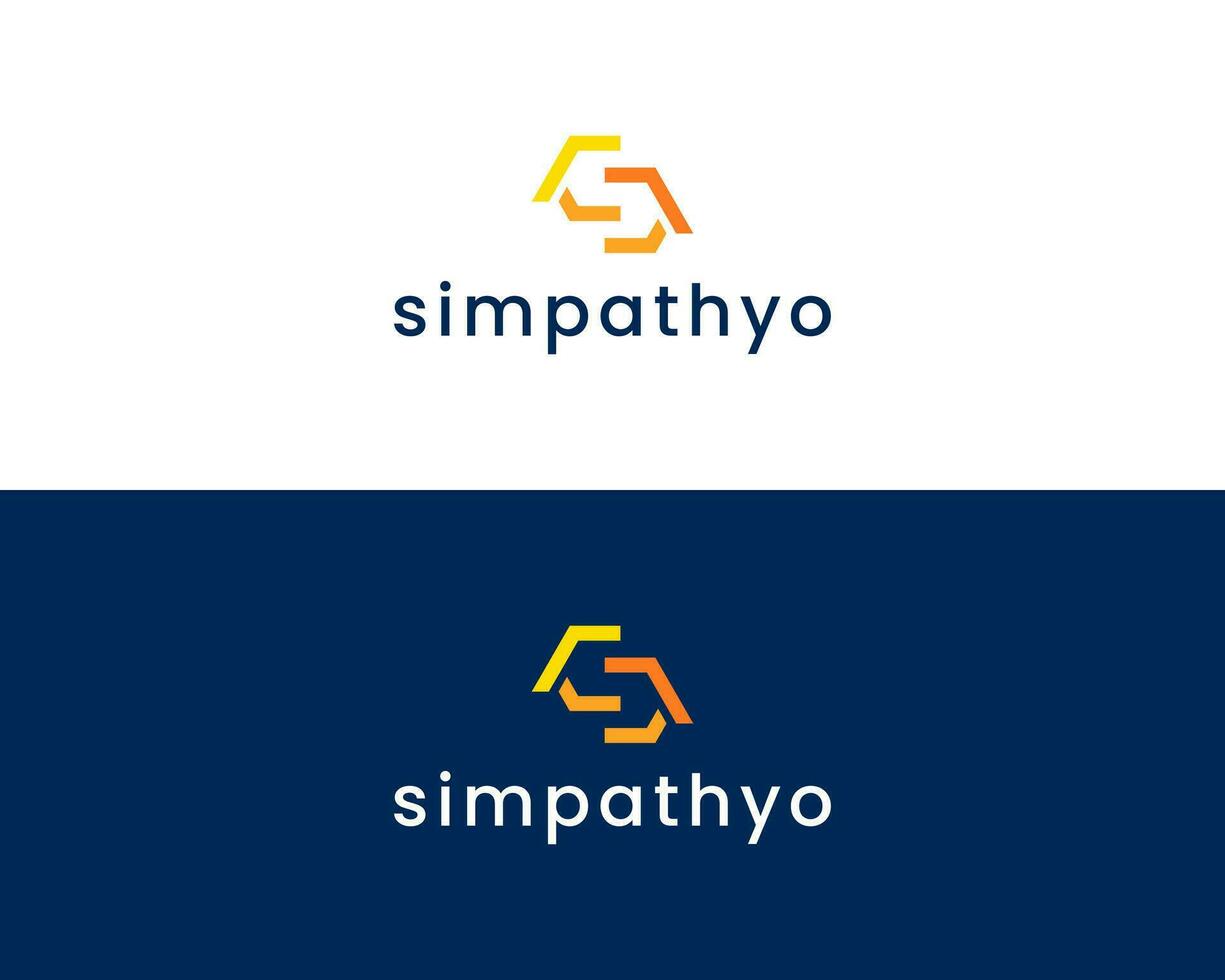 letra s sencillo y minimalista logo icono vector