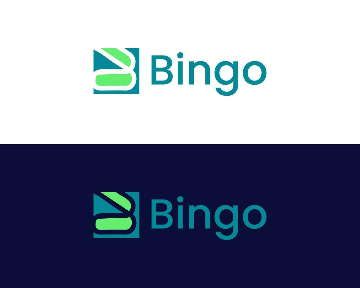 BL B L Logo design with square shape logo combination vector