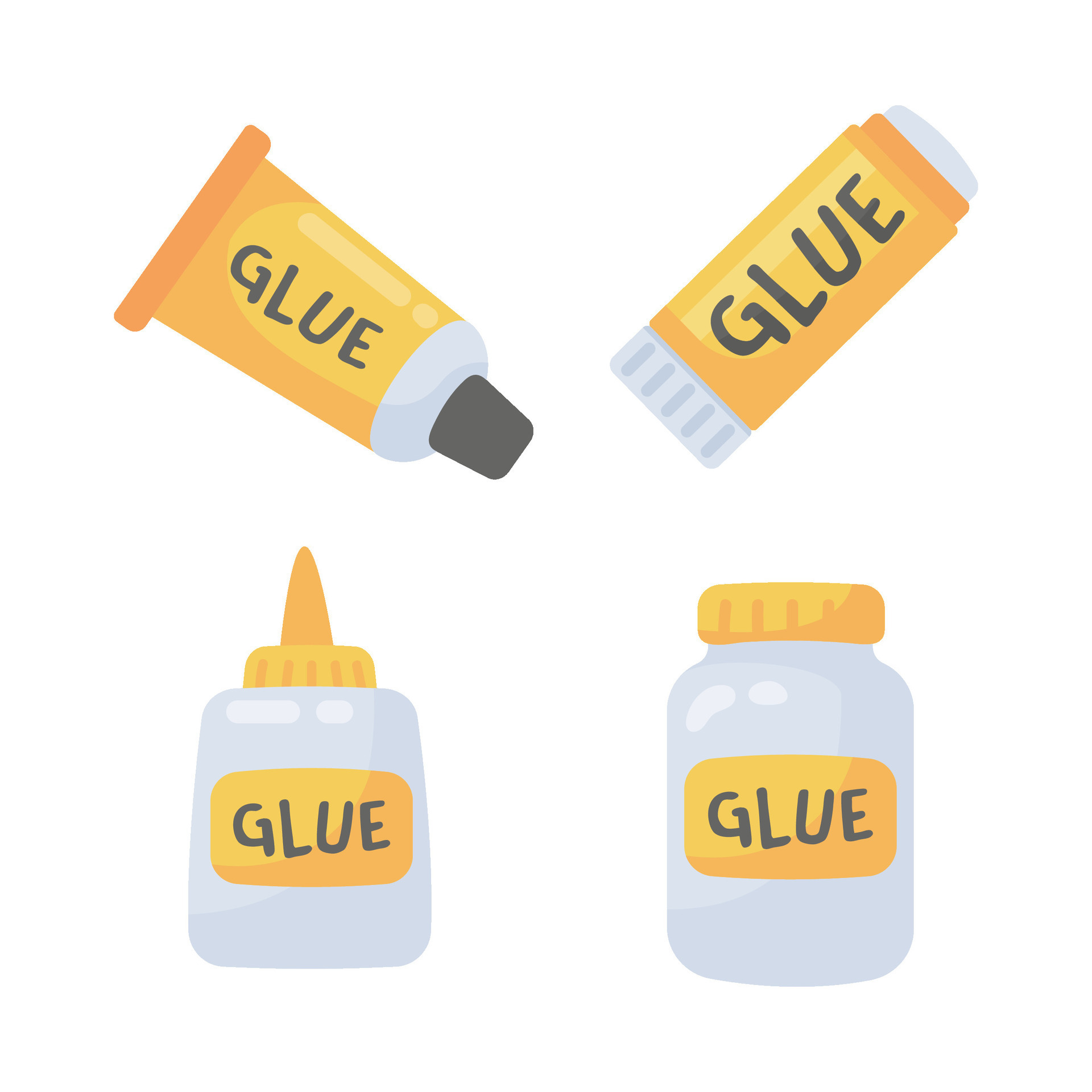 sticky glue for attaching paper Glue Stick Educational Craft Supplies for  Kids 25465924 Vector Art at Vecteezy