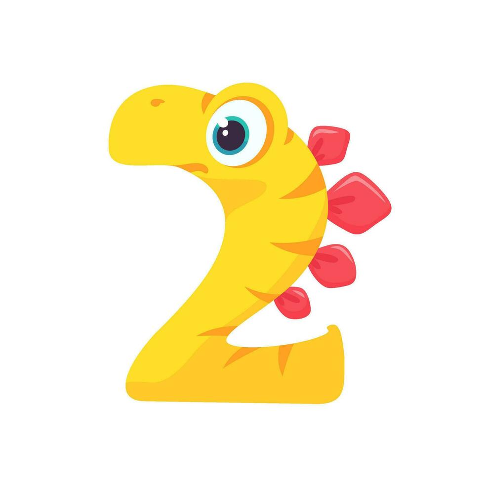 Dinosaur Alphabet and Numbers Illustration for nursery boys birthday party vector