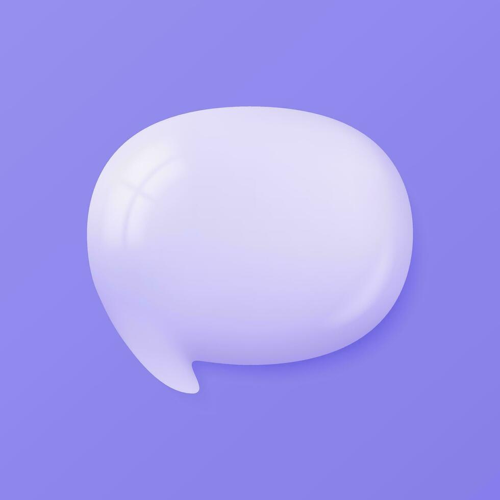 3d speech bubbles. Conversation to comment. empty text frame vector