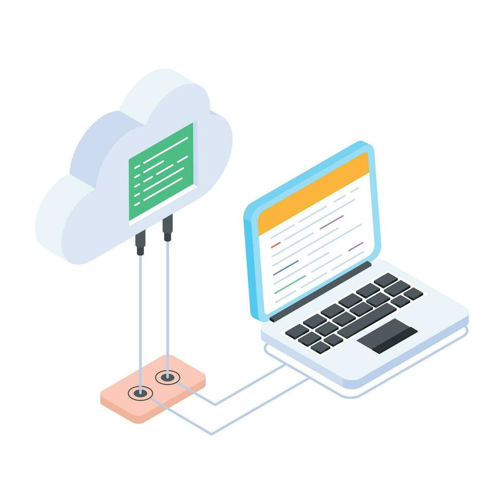 Pack of Data Servers Isometric Icons vector
