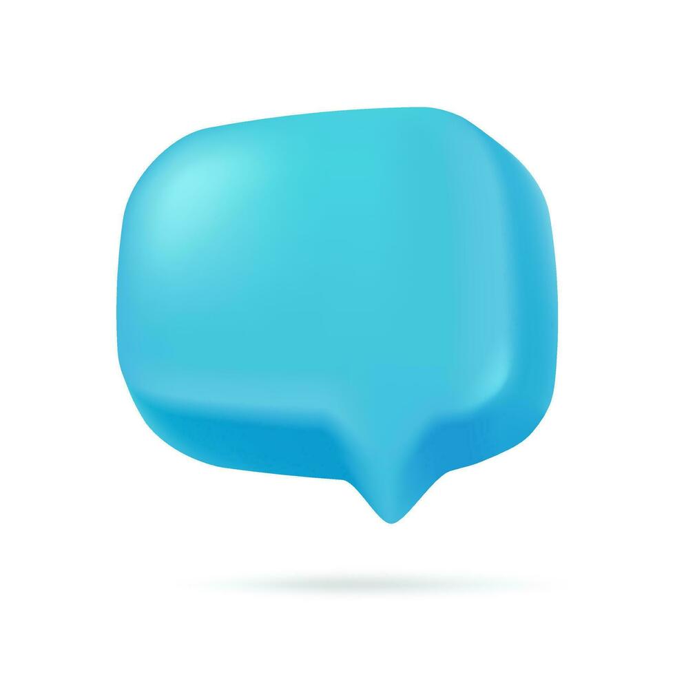 3d speech bubbles social media chat message box dialogue sign vector