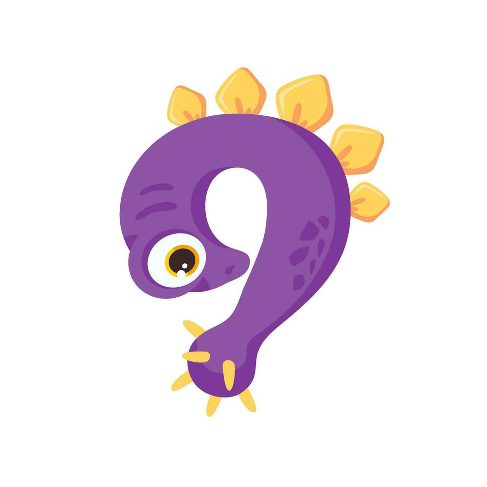 Dinosaur Alphabet and Numbers Illustration for nursery boys birthday party vector
