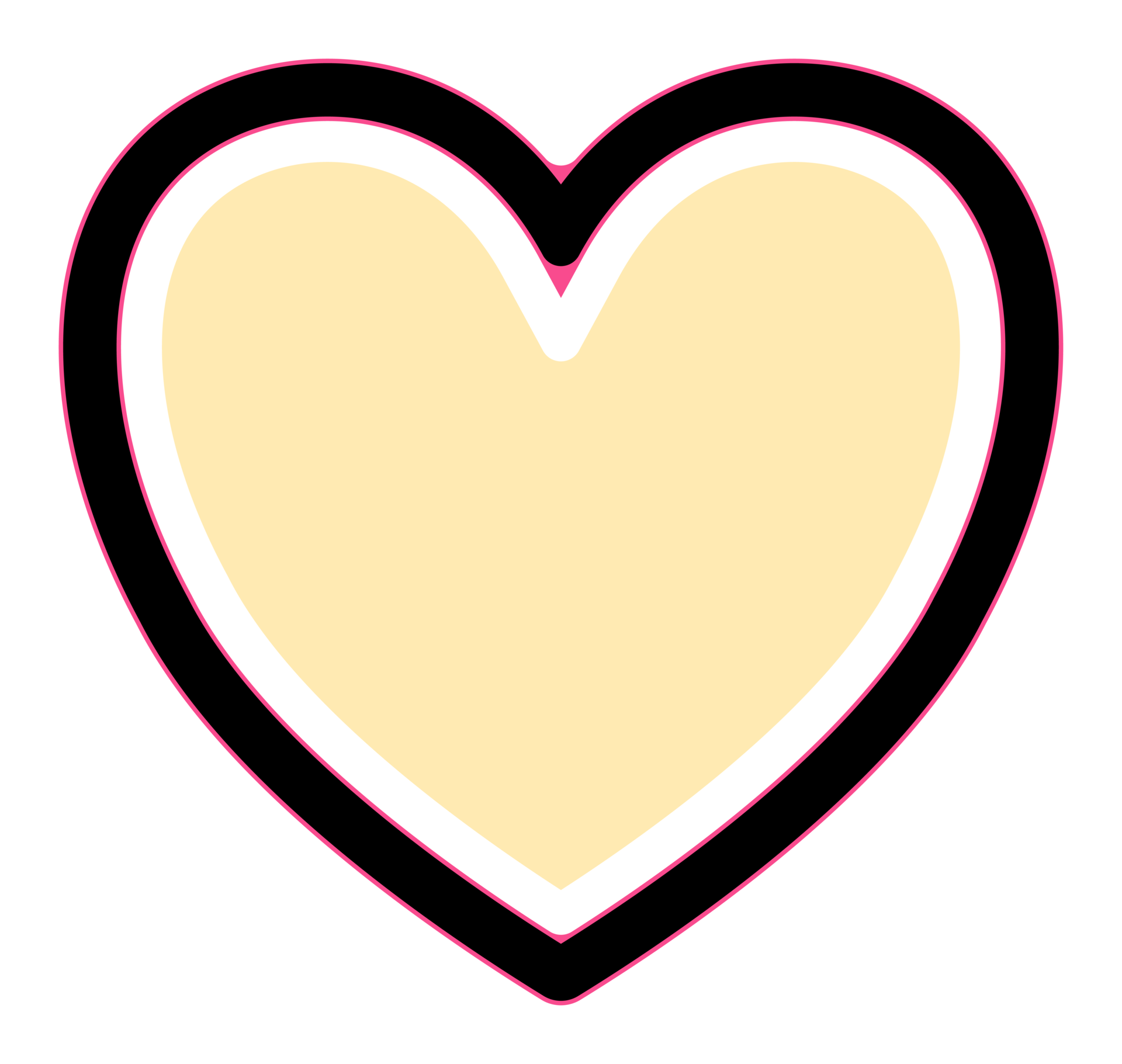 Cute colorful puffy heart shape 25467593 PNG