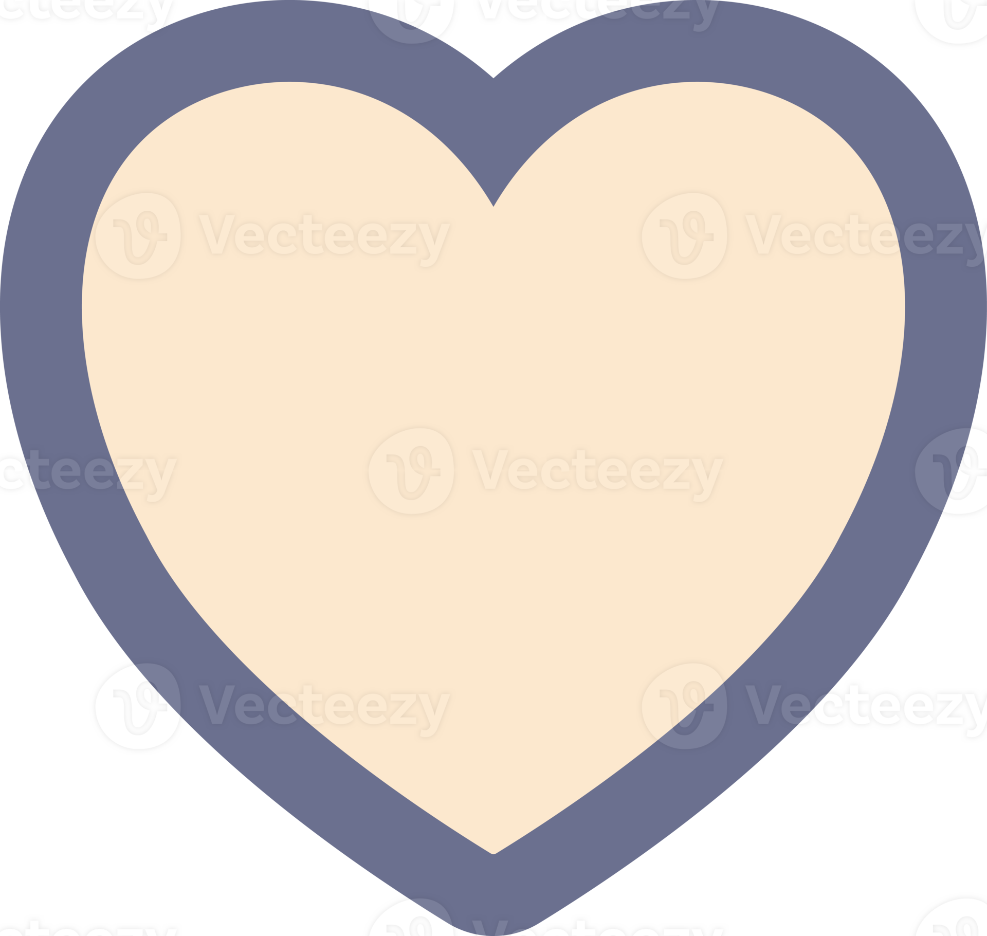 Cute colorful puffy heart shape 25467599 PNG