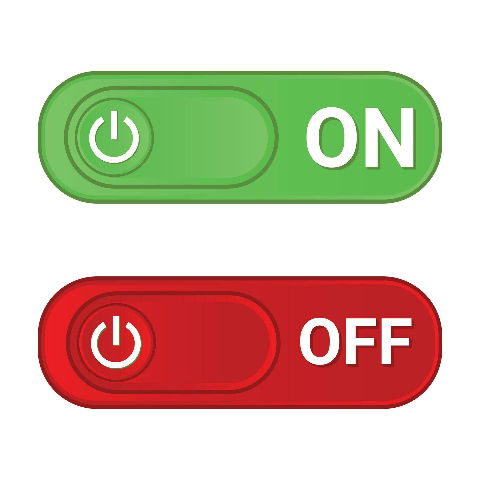 On Off Slider, Set Power On Off Switch Button, On and Off Slider ...