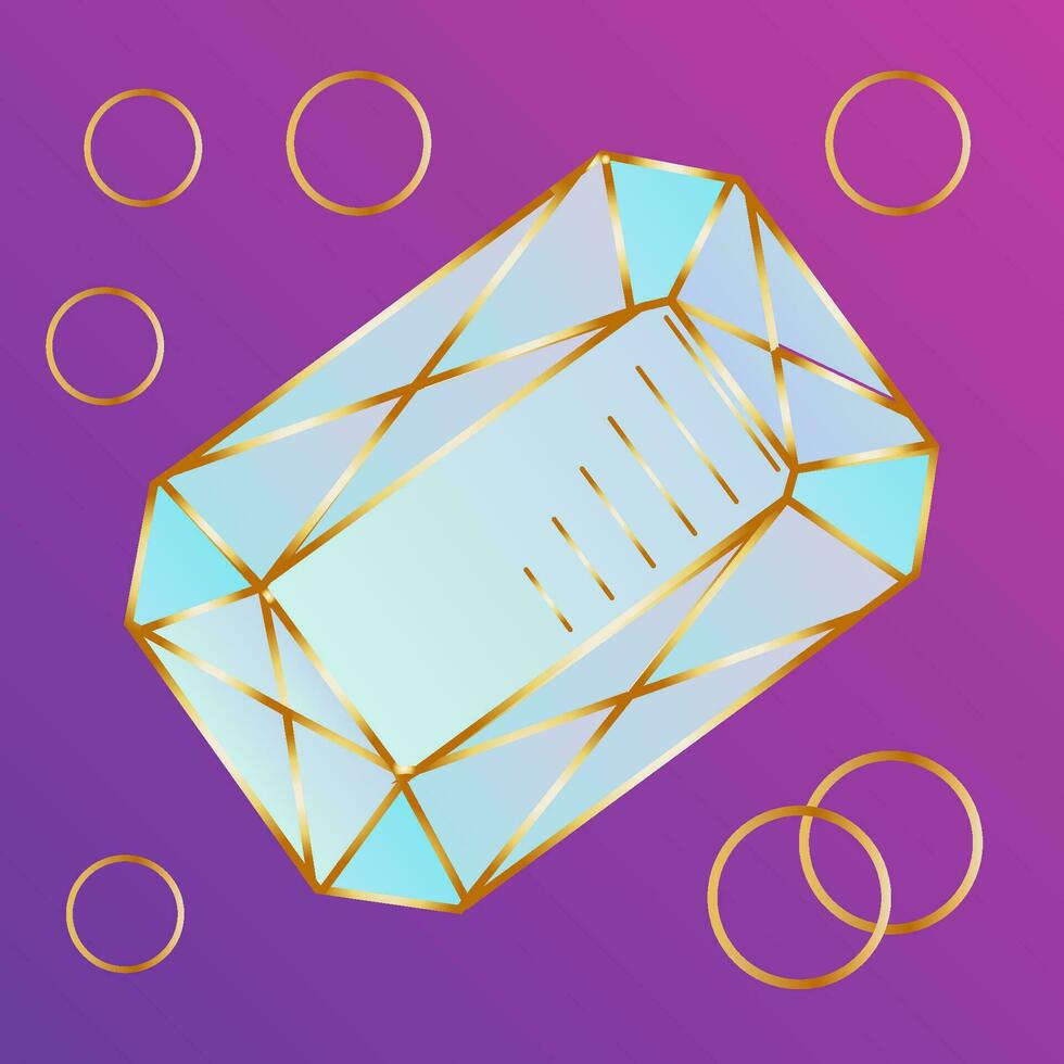 hand drawn line art crystals, isolated objects. Crystal stone crystalline gem and precious gemstone for jewellery illustration vector