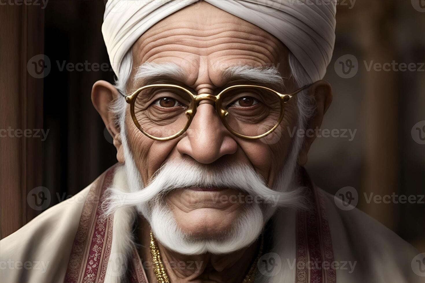 Photo old man on parsi new year..