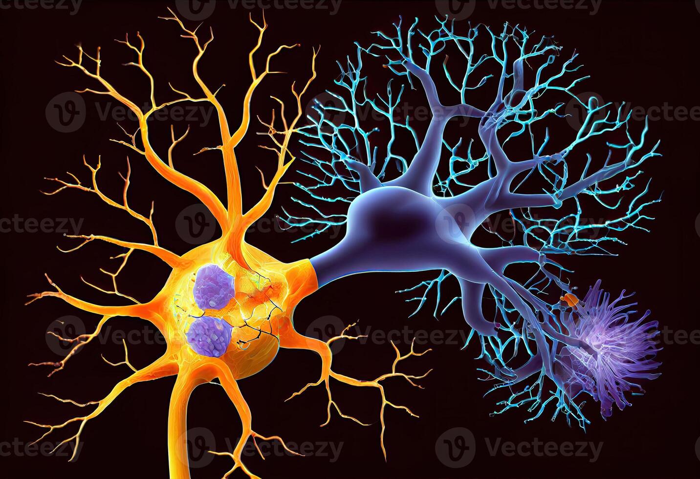 neuronal y optogenético estímulo. aai generado foto