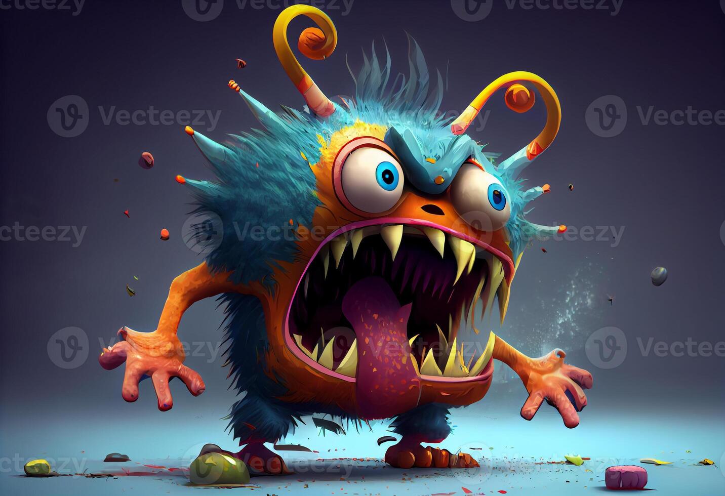 Cartoon monster . . photo