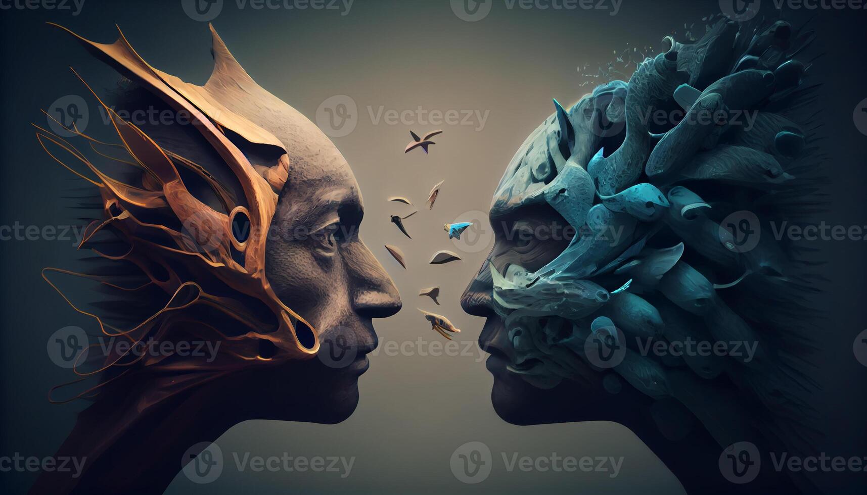 Concept of Dialogue and Understanding. . photo