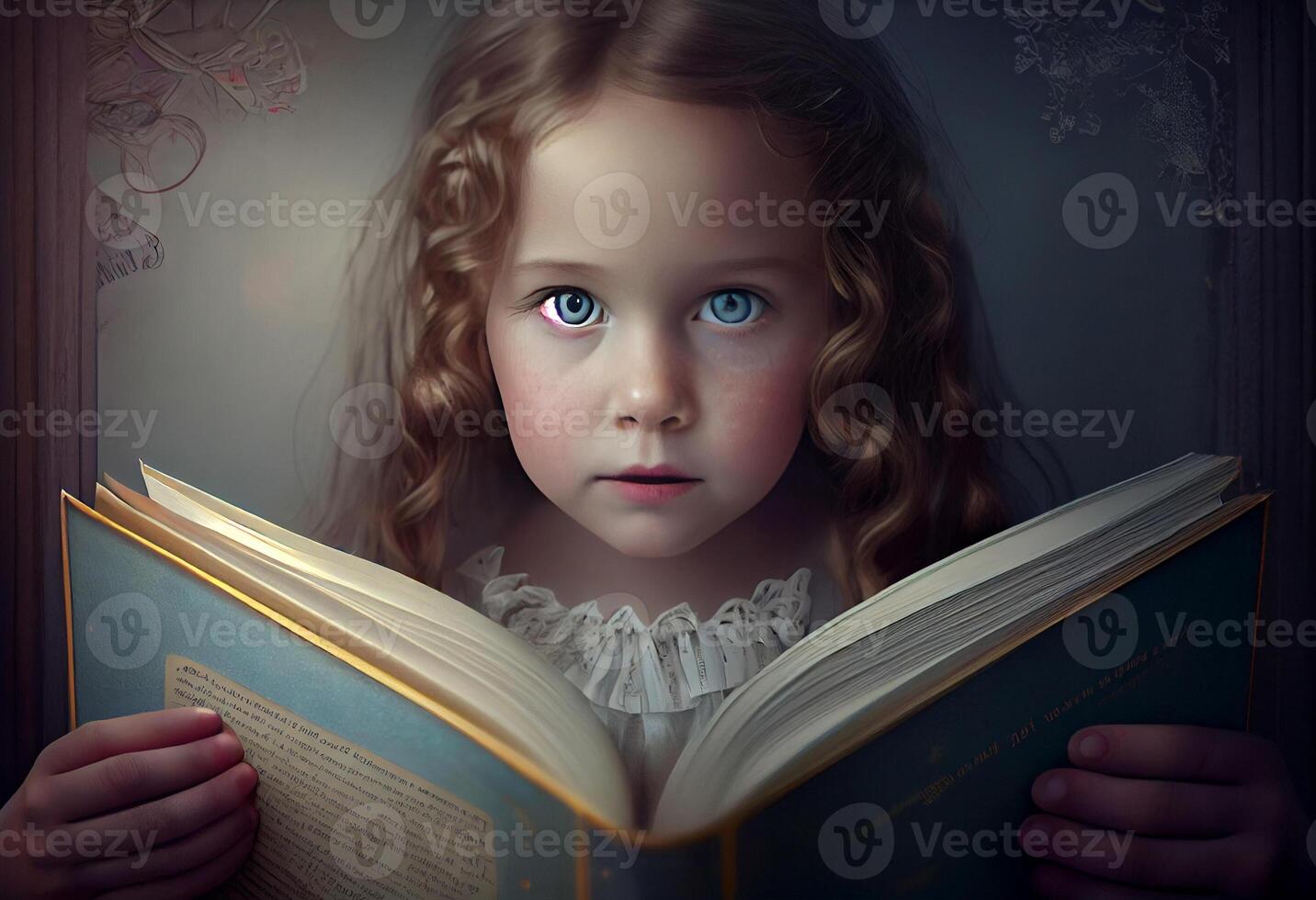 Kid book imagination. . photo