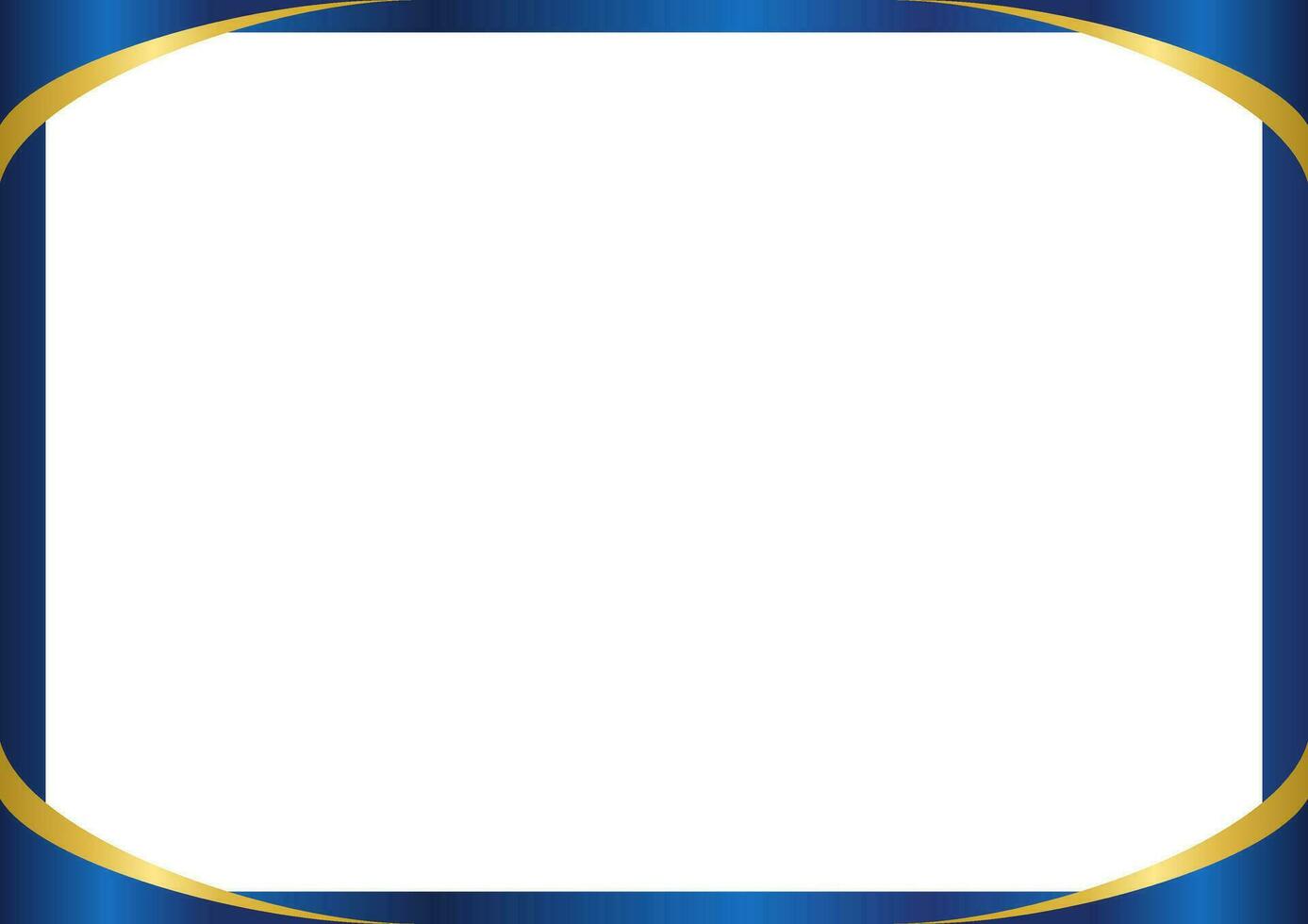 Certificate of appreciation template, golden blue color. Clean modern