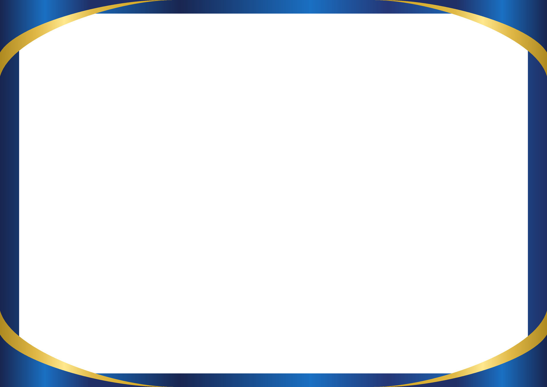 Certificate of appreciation template golden blue color Clean modern