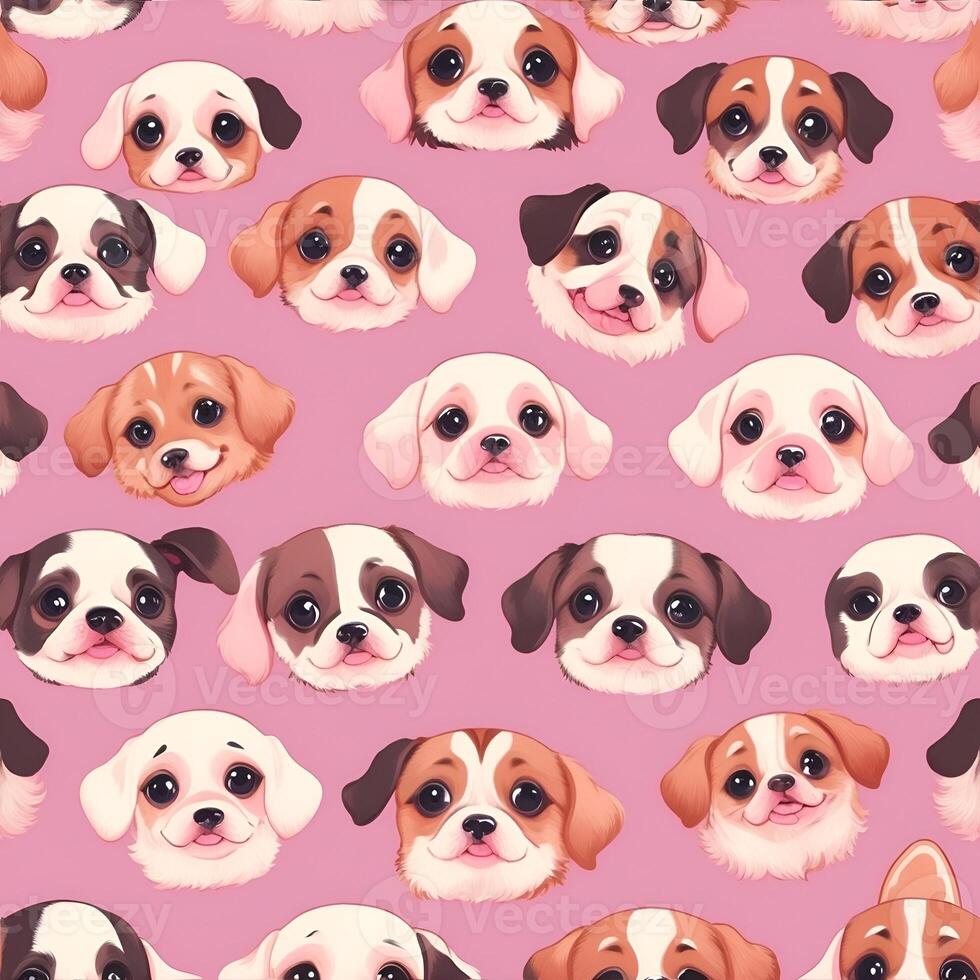 Pattern with multiple dog. . photo