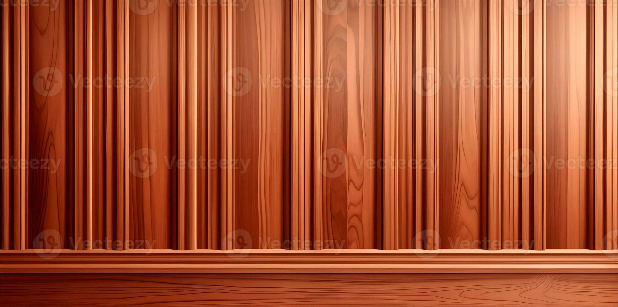 A high class wood paneling background or texture. AI Generated photo