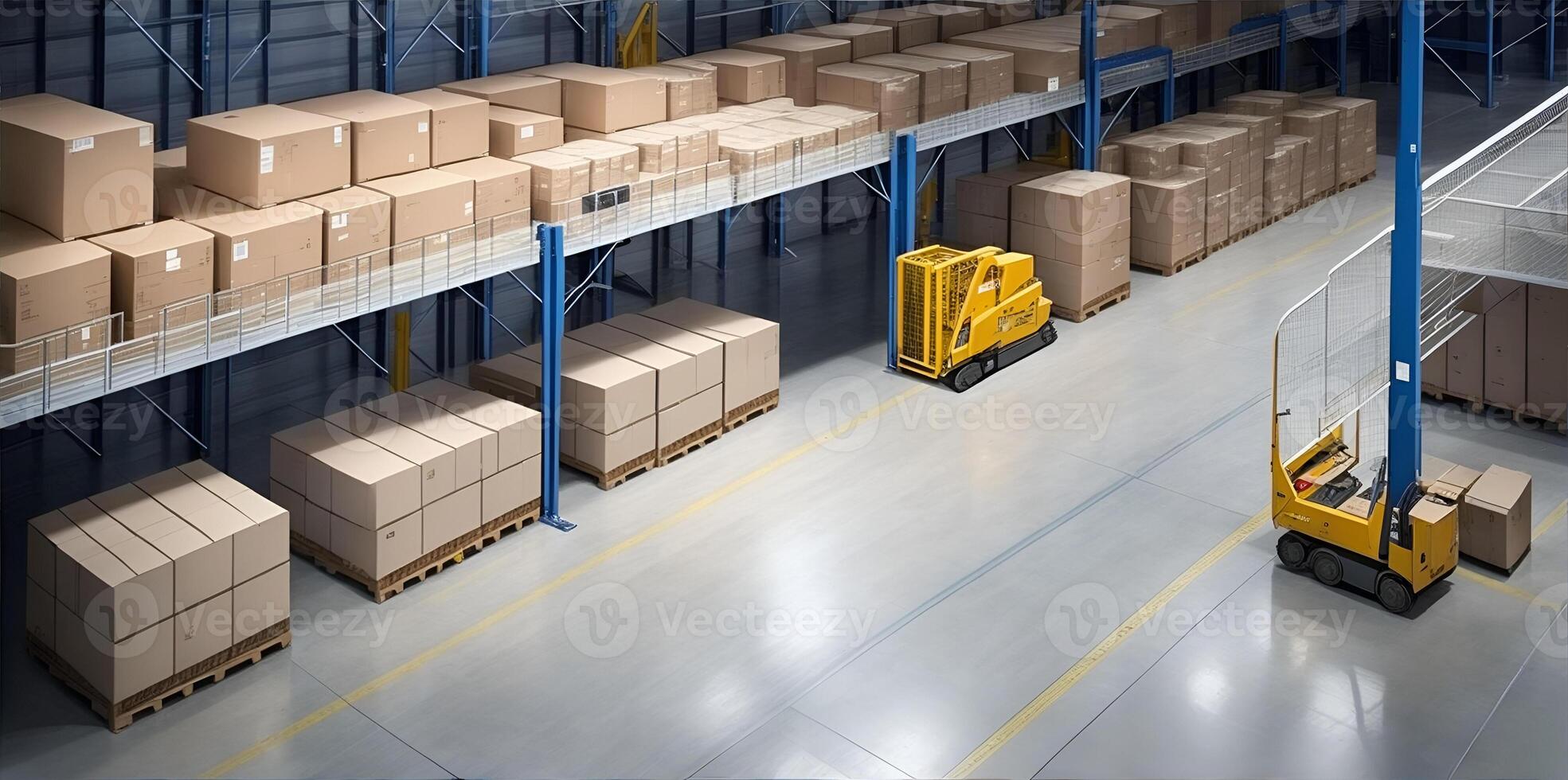 Large mail order firm shipping center or logistics. photo