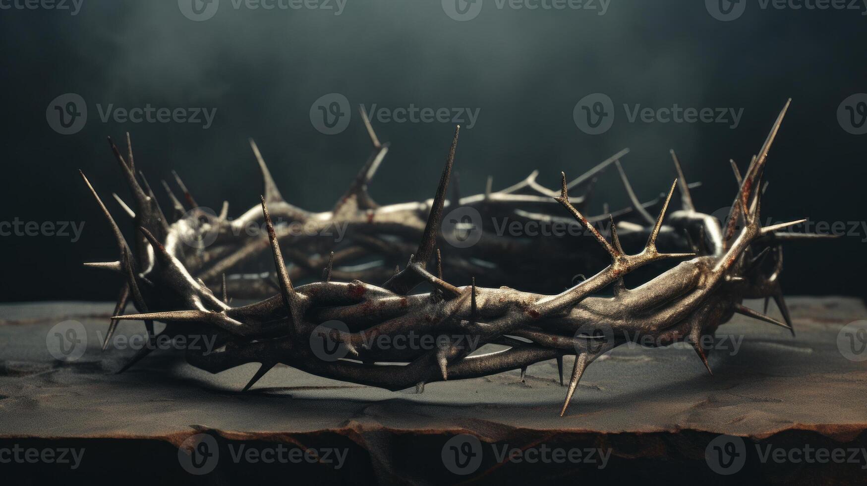 Crozier crown of thorns. AI Generated photo