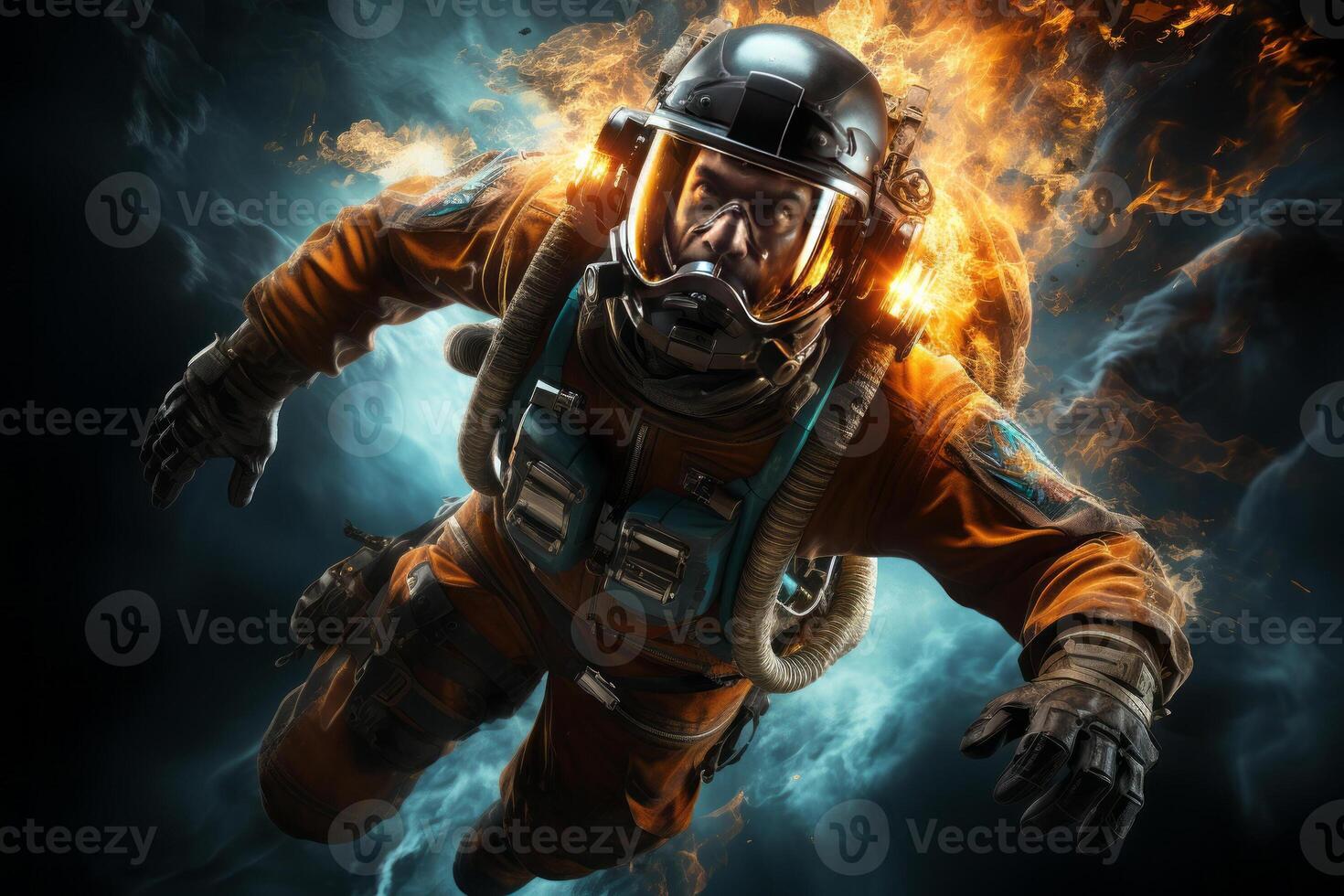 A photo of astronaut outer Earth