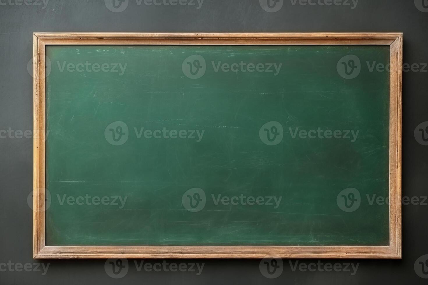 big empty green blackboard on a wall in the agriculture storage. photo