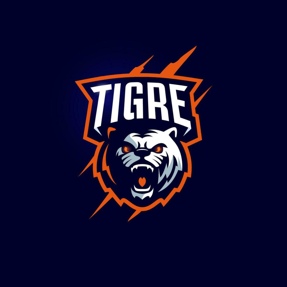Spanish Tiger, Tigre esport logo team vector