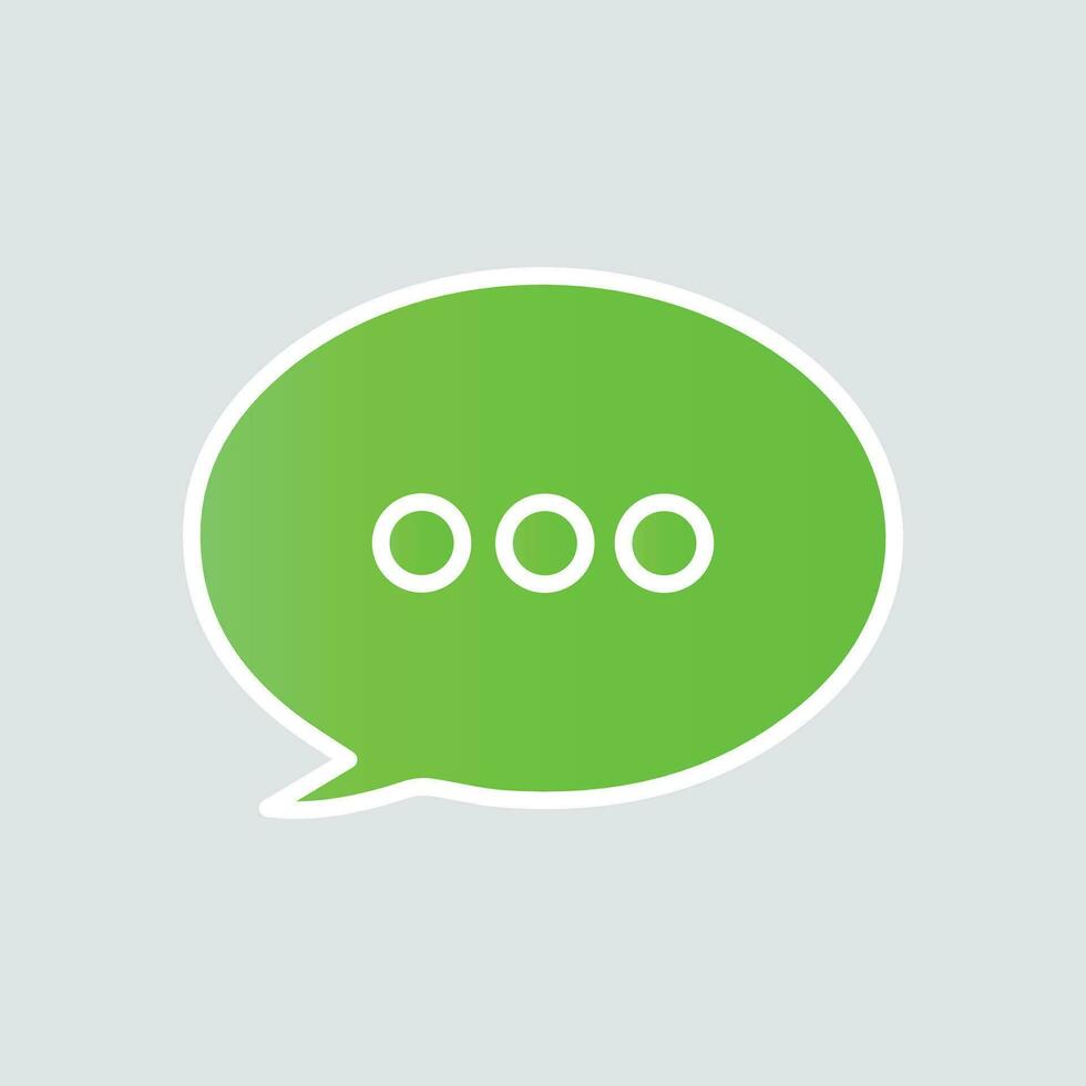 Message Icon, Chat icon symbol vector illustration