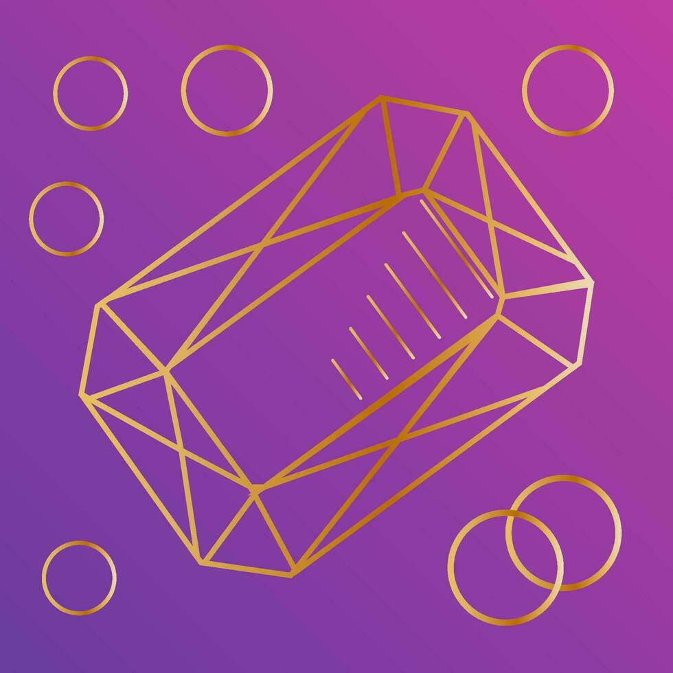 hand drawn line art crystals, isolated objects. Crystal stone crystalline gem and precious gemstone for jewellery illustration vector