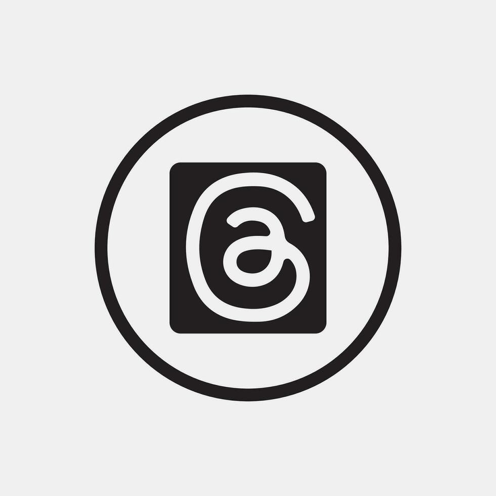 hilos aplicación logo, instagram hilos aplicación es un micro blogging plataforma, desarrollado por Facebook meta vector