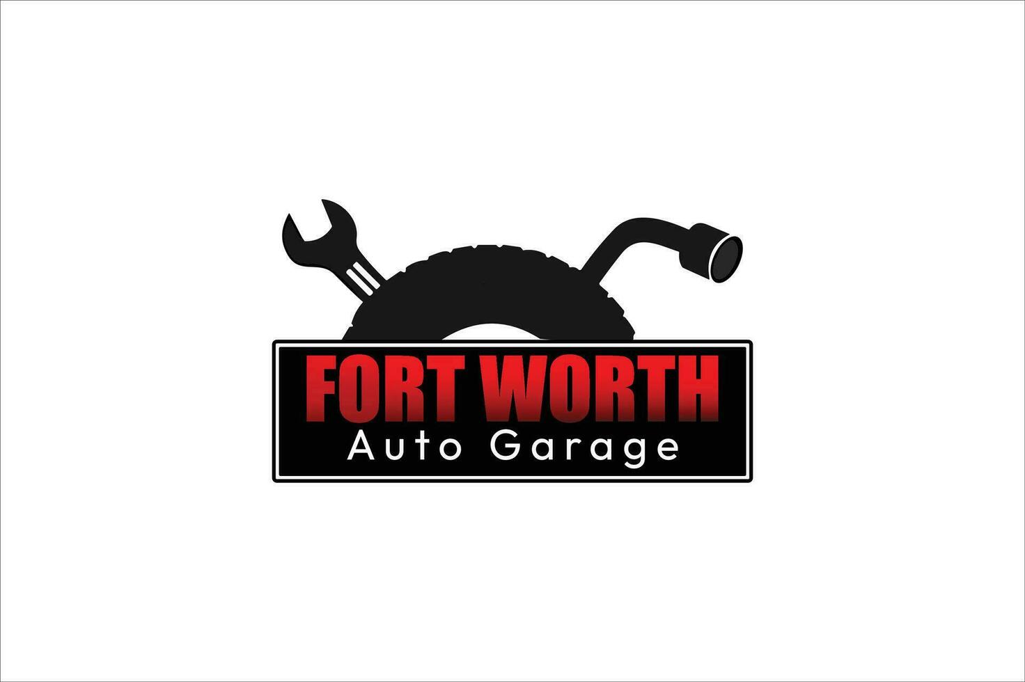 auto garage logo design template vector